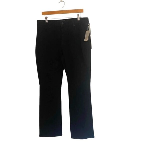 NWT NYDJ Black Mini Bootcut Jeans 16WP - Picture 1 of 4